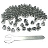 ZDingTech 50pcs 1/4-20 Acorn Cap Nuts,1/4-20 Cap Nuts,Acorn Hex Cap