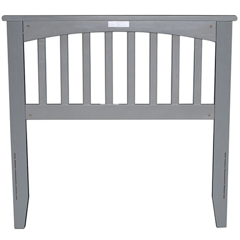 AFI Mission Twin Wood Headboard with USB Charging Station in