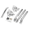 Unbranded Chrome Swingarm Covers Kit For Harley Softail 08-17 Deluxe