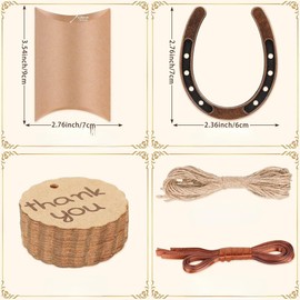 Hufeisen Glücksbringer, Einzugsgeschenke Wohnung, Glücksbringer Silvester, Neujahrsglücksbringer mit kleiner Schachtel, für Geburtstag, Einzug, Richtfest, zur Hochzeit, Taufe oder Geburt