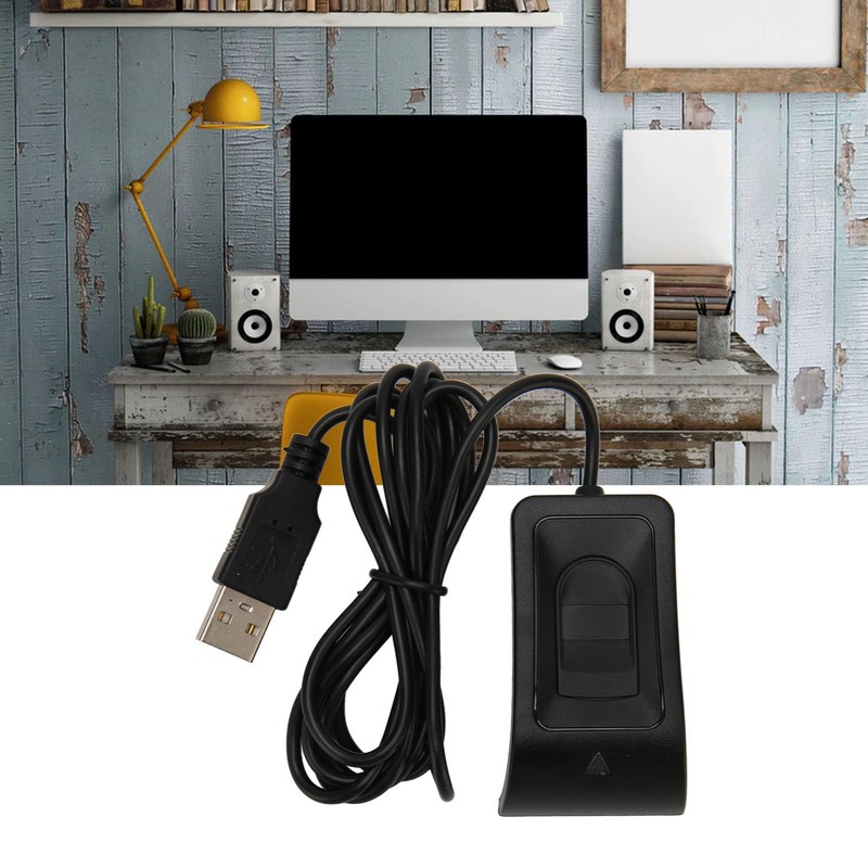 Dpofirs Fingerprint Reader, USB 10 Keys Fingerprint Reader, Automatic Identification,