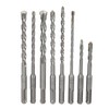 8Pcs Hammer Drill Bit Carbide Tip 2 Flute Drilling Tool