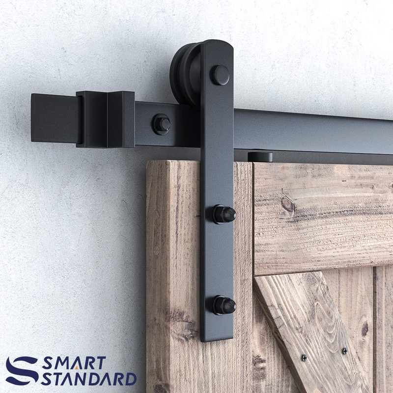 SMARTSTANDARD 6ft Barn Door Hardware kit, Barn Door Track, Sliding
