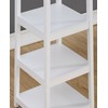 Roundhill Furniture Vassen Coat Rack with 3-Tier Storage Shelves, White