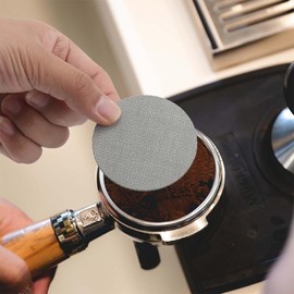 Puck Screen 51 mm, 1.7 mm Thick Espresso Strainer for Portafilter, Coffee Portafilter Lower Shower Strainer, 150μm Stainless Steel 316 Coffee Puck Screen, Reusable Puck Filter
