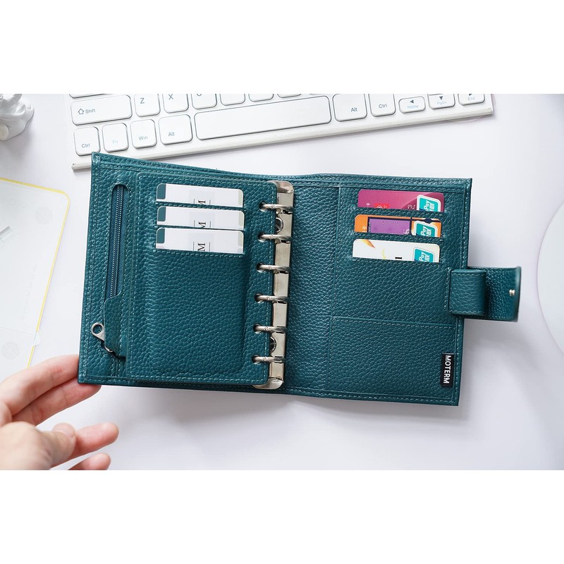 Moterm Pocket Regular Rings Planner - Genuine Leather Binder Organiser