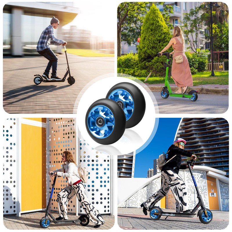 Pack of 2 Stunt Scooter Wheels, 100 x 24 mm