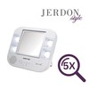 JERDON Two-Sided Bluetooth Makeup Mirror with Lights - Vanity Mirror