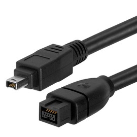 Cmple FireWire 800 9-Pin to FireWire 400 4-Pin Bilingual Cable - 10 Feet Black (29793193)