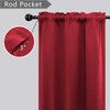 Mrs.Naturall - Cortinas cortas opacas para ventanas de cocina, 30