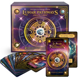 SOL 60pk Lunar Pathways Oracle Cards Deck – Spiritual Oracle Deck for Intuition, Energy Healing, and Self-Discovery, Work Your Light Inspired Tarot and Meditation Cards