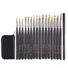 16PCS Nail Art Brushes Professional Set with Lid and Portable