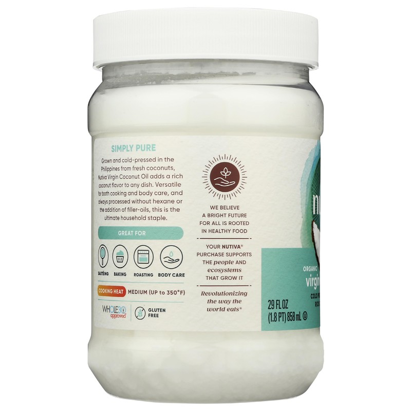 Nutiva Coconut Oil Organic Extra Virgin, 54 Oz