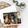 Caroline's Treasures DAC2616GCA7P Border Terrier Cozy Christmas Greeting Cards Pack