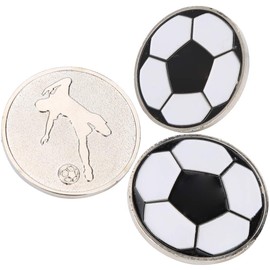 Scoccer Referee Judge Toss Coins, Soccer Flip Coin Flip Coin Anti-Rust Football Pick Side Cions 3Pcs for Matches Training