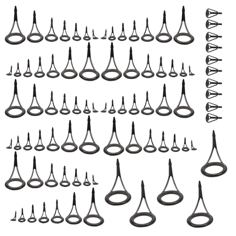 Fishing Rod Single Foot Fishing Pole Eyes Rings Repair Kit