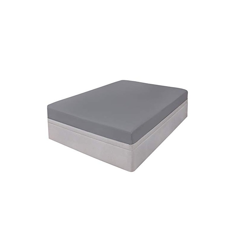 Highams 100% Cotton Fitted Bed Sheet Plain Dye Easy Iron,