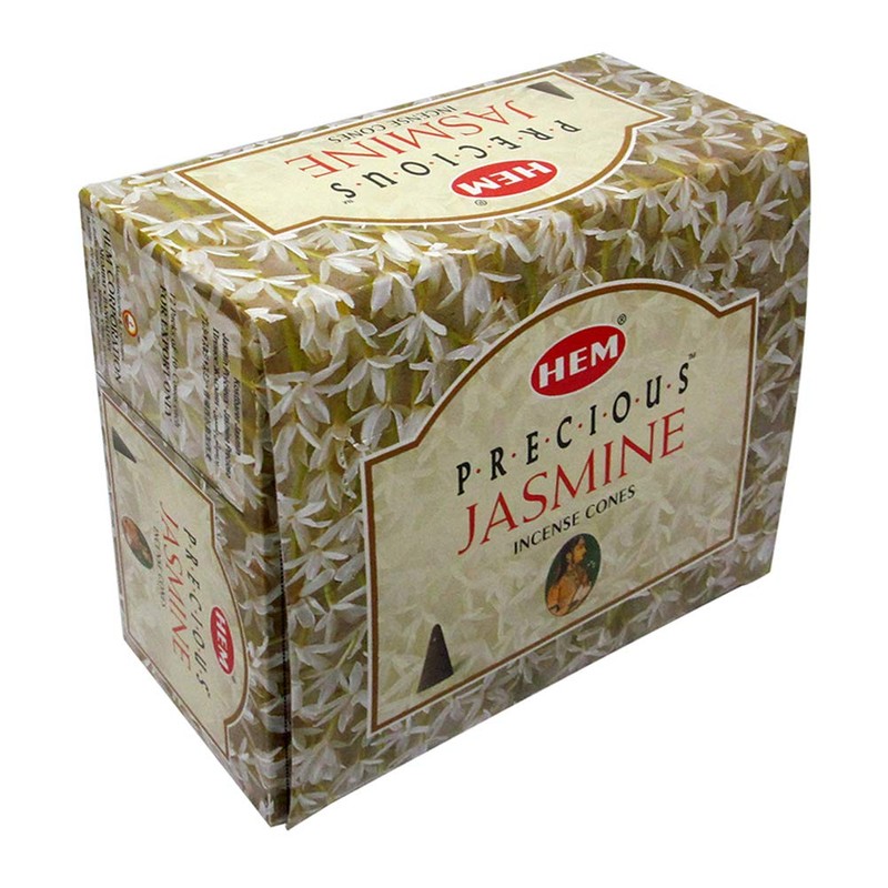Precious Jasmine Incense Cones And Cone Incense Burner Bundle Insence