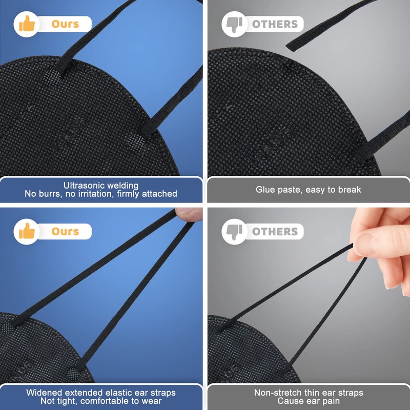 BLScode KN95 Face Mask 60 Pack, Individually Wrapped 5-Layer Breathable