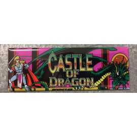 Castle Of Dragon Arcade Game Marquee Fridge Magnet