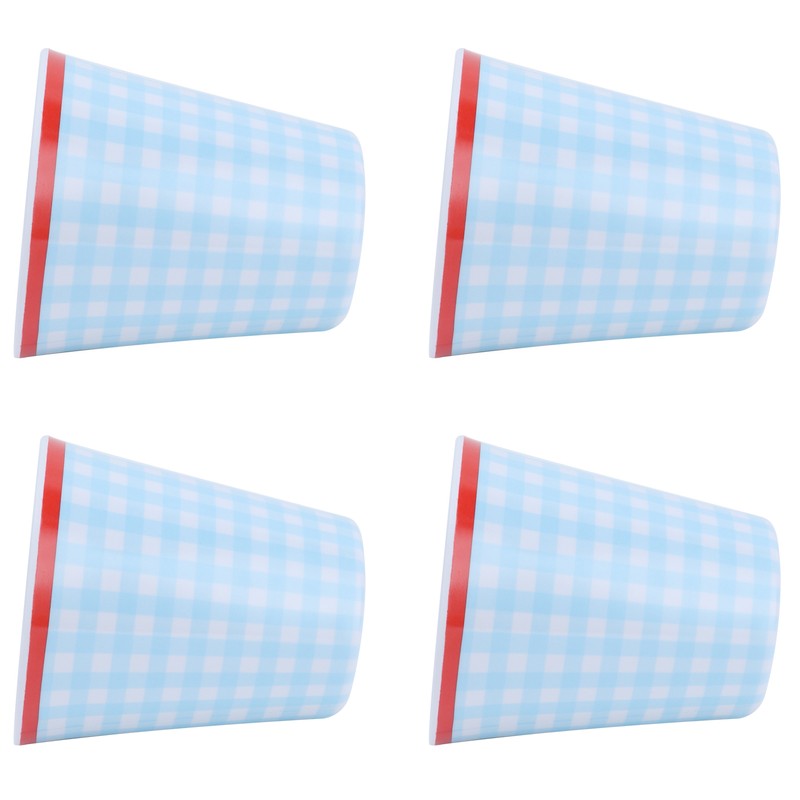 4Pcs/Set Imitation Porcelain Water Cup Originality Beverage Mug for Home
