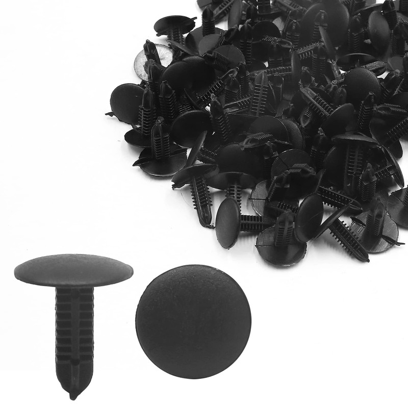 100pcs Universal 5x4mm Hole Dia Plastic Rivet Push Pin Trim