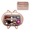 ZTUJO Purse Organizer Insert, Felt Bag Organizer with Metal Zipper,
