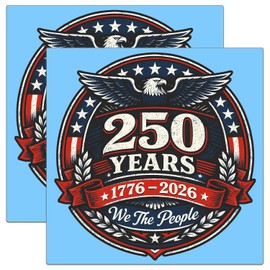 America 250th Anniversary Car Magnets Set of 3, Large Bald Eagle Magnetic Decals 7.9 Inch, USA Flag Magnet 5x3 Inch, Reflective Patriotic Magnets for Car, Fridge, Metal Door