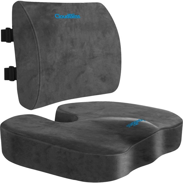 CloudBliss Seat Cushion,Office Chair Cushion,Car Seat Cushion,Lumbar Support Pillow for