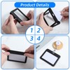 Classicseali 12PCS Id Card Holder Horizontal, Transparent Horizontal Id Badge