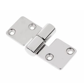 Pair of Boat Stainless Steel Deck Door Left&Right Lift-Off/Take-Apart Hinge,98x30mmSquare Edge Corner Cabinet Gate Hinge Hardware
