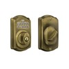 Schlage Camelot Electronic Keypad Deadbolt Lock, Keyless Front Door Entry,