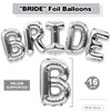 Silver Bride Balloons, 16 Inch Bride Balloons for Bachelorette Engagement