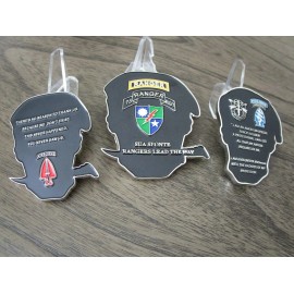 3 US Army Special Forces Ranger Delta Force Green Berets Skull Challenge Coins