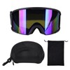 Ski Windproof Glasses Goggles Double Layer Anti Fog Sphere Large