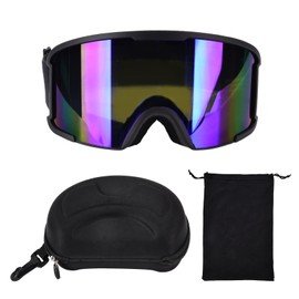 Ski Windproof Glasses Goggles Double Layer Anti Fog Sphere Large View for Snow Mountain ClimbingBlue