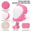 UIEYAKFR Juego Casco Bicicleta para Niños, Protecciones para Patinar Nino,Apto