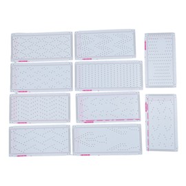 10pcs Knitting Machine Punch Card for Silver Reed Knitting Machine Multifunctional Professional Plastic Knitting Flower Card