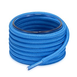 Shoemate Solid Color Round Shoe Laces for Sneakers, Boots and Athletic Shoes, Shoe Strings, Turquoise, 48"(122cm) 8-CuiLan ROD-122-8