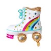 WANGCL 6 Pieces Rainbow Roller Skate Balloons for 80s 90s