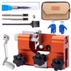 MRELC Chainsaw Sharpener, Chainsaw Sharpening Jig Kit, with Tungsten Burr