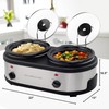 OVENTE Double Slow Cooker, Buffet Server and Warmer with Two