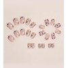 Morily Press on Nails Short Square - Deep Nude Fake