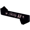 Thirty AF Sash,Black Sash with Rose Gold Foil Happy 30th