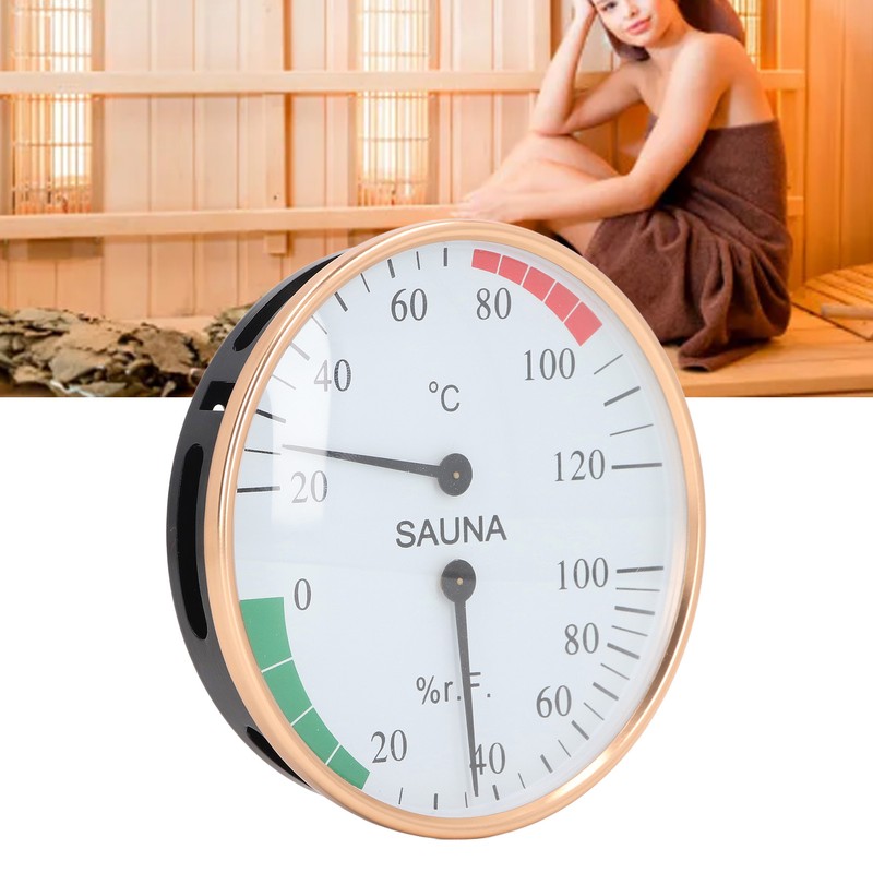 Sauna Temperature Humidity Meter Professional Wall Mounted High Accuracy Hygrometer