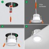 YGS-Tech Smart 3 Inch LED Recessed Lighting RGB WiFi Downlight,