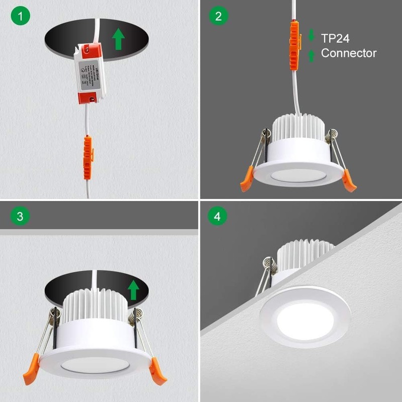 YGS-Tech Smart 3 Inch LED Recessed Lighting RGB WiFi Downlight,