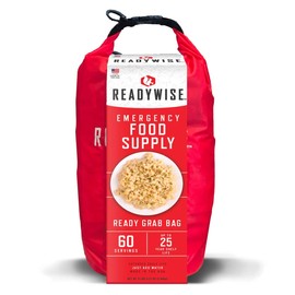 ReadyWise Emergency Food Supply Ready-Grab Bag, Portable, Non-Perishable, Ready-to-Eat Meals for Emergencies or Camping, Just Add Water