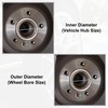 sourcing map 4 Pieces Plastic Centring Rings Spacer Rings for