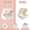 PFAMKEER 50 pcs 8x8x2.5 Inches Bakery Boxes with Window, Cake